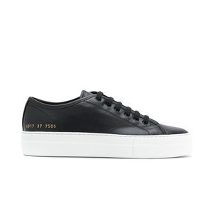 Common Projects Like New Black Leather Sneakers